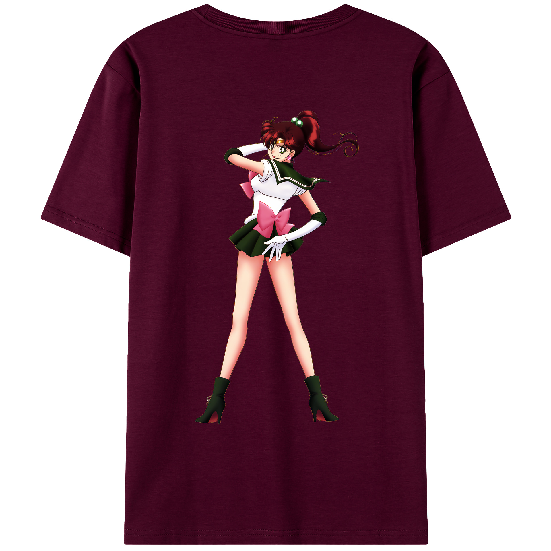（画像用） 美少女戦士セーラームーン 木野 まこと きの まこと Sailor Moon Kino Makoto （セーラージュピター；Sailor Jupiter） レディース半袖Tシャツ(バックプリント)